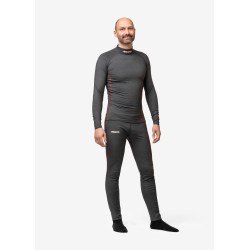 Pantalón térmico interior para hombre, color negro