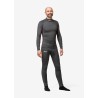 Pantalón térmico interior para hombre, color negro