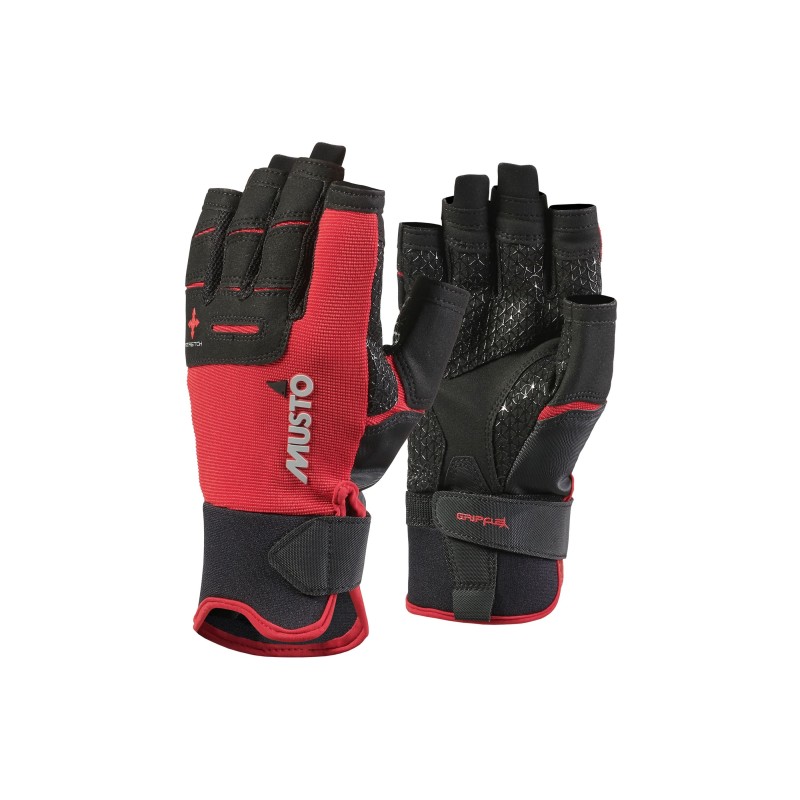 Guantes PERFORMANCE / Dedos cortos / Rojos