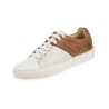 Zapatilla deportiva GENOA de lona reciclada, para hombre / color tostado / blanco
