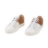 Zapatilla deportiva GENOA de lona reciclada, para hombre / color tostado / blanco