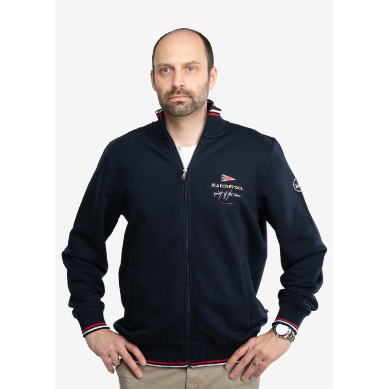 Chaqueta tipo suéter HARRISON para hombre / azul marino