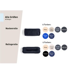 Rollo de barandilla de kapok / Negro