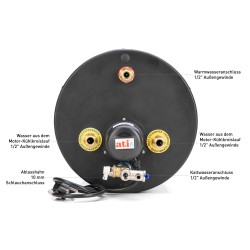 Caldera de agua caliente / acero inoxidable / 22-60 litros