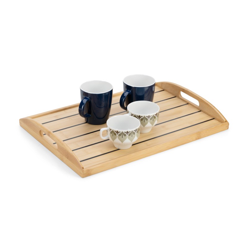 Bandeja de cena de bambú / juntas longitudinales