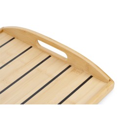 Bandeja de cena de bambú / juntas longitudinales