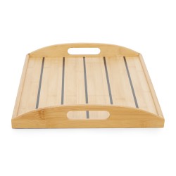 Bandeja de cena de bambú / juntas longitudinales