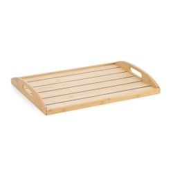 Bandeja de cena de bambú / juntas longitudinales