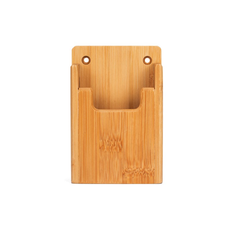 Soporte de bambú para smartphone