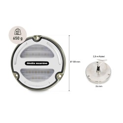 Luz LED subacuática APELO A3 RGB / Bronce / blanco / 6000 lúmenes