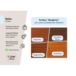 Impermeabilización UV-PROTECT / Bangkirai (marrón oscuro) / 1 litro