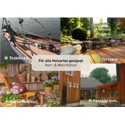 Impermeabilización UV-PROTECT / Bangkirai (marrón oscuro) / 1 litro