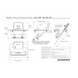 Cargador inalámbrico AURA / Magnético / SC-CW-12F