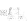Soporte para tableta ROKK MINI / Montaje en superficie