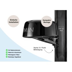 Soporte de mástil de radar SC20-BLK / negro